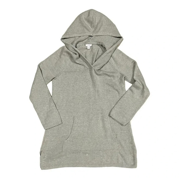 Pure Jill Green Knit Cotton Silk Blend Sweater XS - Picture 1 of 4